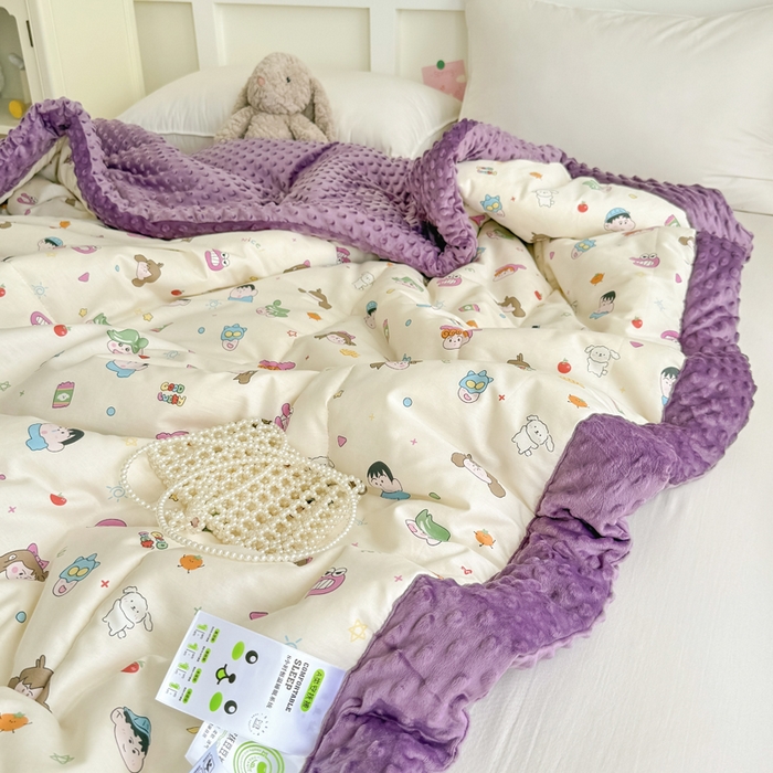 91家纺网 家纺一手货源 找家纺 宜梦家居 2025新款全棉纯棉豆豆被被子被芯 BT-新新一家