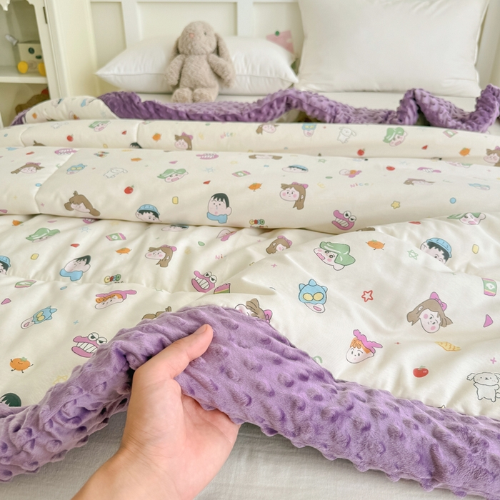 91家纺网 家纺一手货源 找家纺 宜梦家居 2025新款全棉纯棉豆豆被被子被芯 BT-新新一家