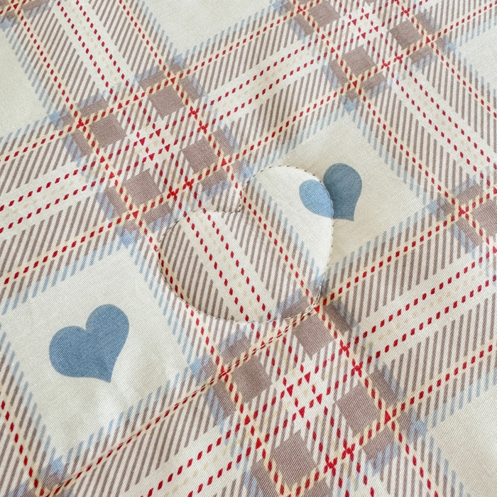 91家纺网 家纺一手货源 找家纺 宜梦家居 2025新款全棉纯棉豆豆被被子被芯 BT-樱桃情书