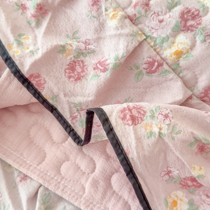 91家纺网 家纺一手货源 找家纺 999家纺 2025秋冬新款A类云感原麻双层纱床盖三件套四季通用炕盖夹棉床单床褥(提供买家秀) 花影【花边款】