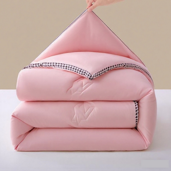 91家纺网 家纺一手货源 找家纺 （总）VIP被业 2025新款千鸟格大豆子母被二合一四季被被子被芯