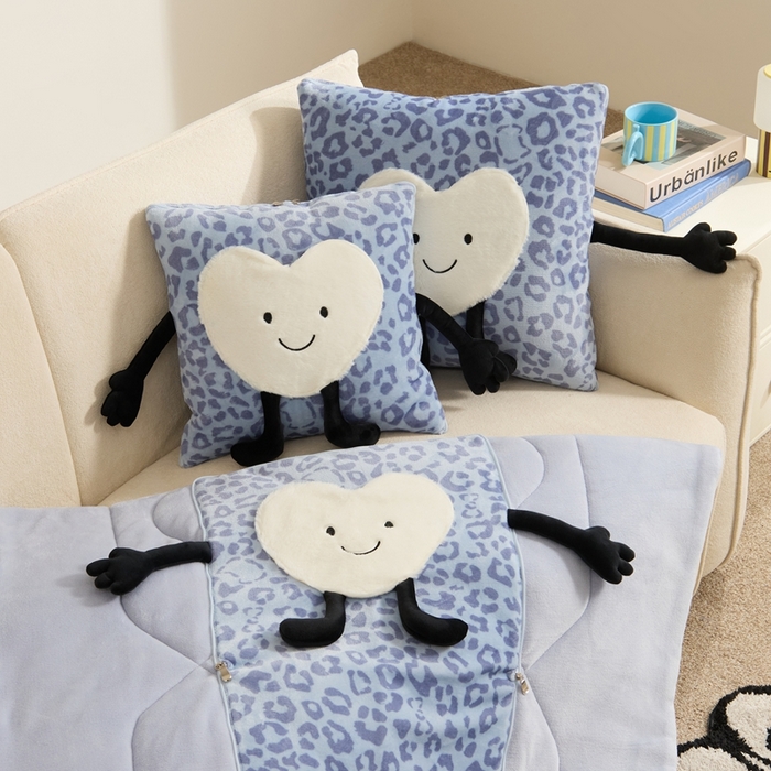 91家纺网 家纺一手货源 找家纺 （总）多米家居 2025新款牛奶绒请开心抱枕被-Jellylove系列