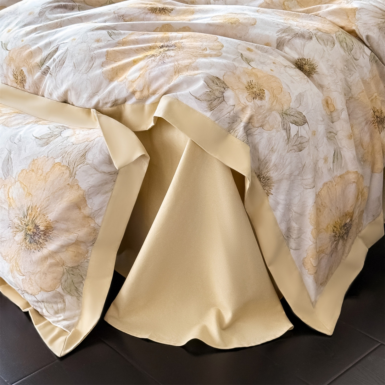 91家纺网 家纺一手货源 找家纺 朵希曼 2026新款全棉纯棉大版陶瓷磨毛四件套 豆蔻年华