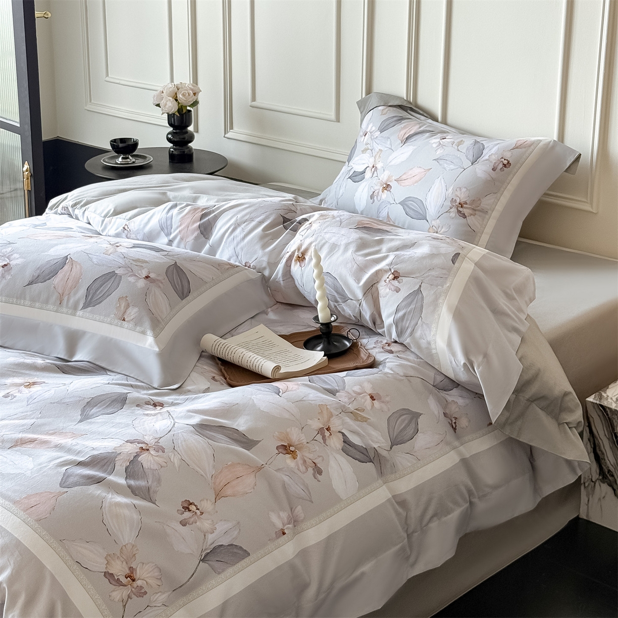 91家纺网 家纺一手货源 找家纺 朵希曼 2026新款全棉纯棉大版陶瓷磨毛四件套 多彩晴空