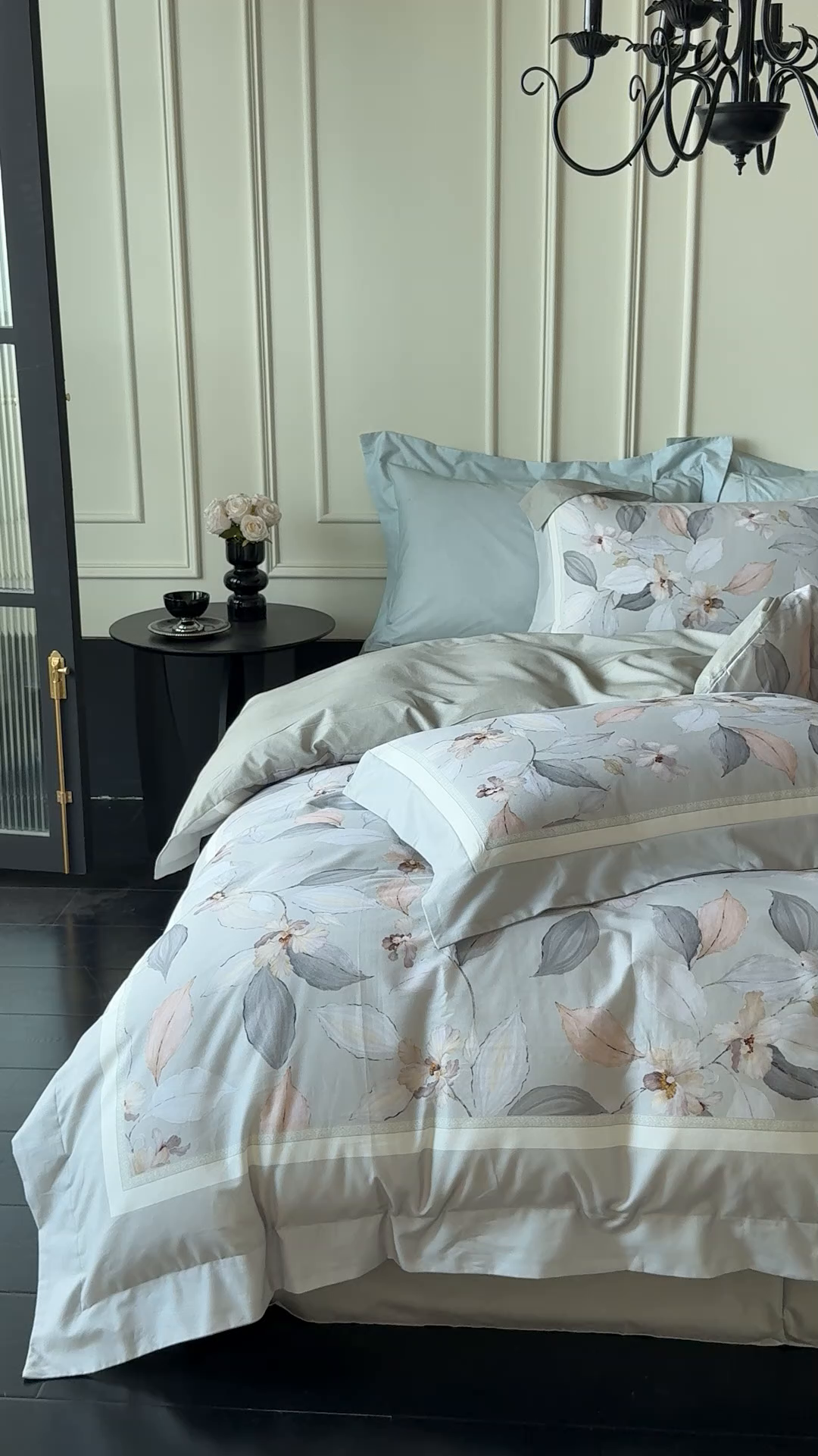 91家纺网 家纺一手货源 找家纺 朵希曼 2026新款全棉纯棉大版陶瓷磨毛四件套 多彩晴空