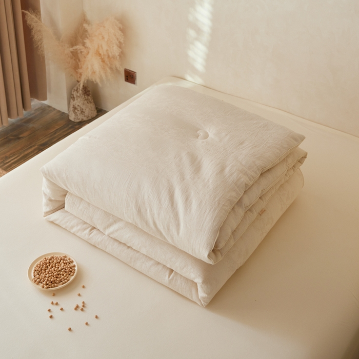 91家纺网 家纺一手货源 找家纺 （总）纪梵茜 2025提花李官奇大豆纤维被 A类棉麻大豆被子亚麻大豆被芯全棉加厚冬被