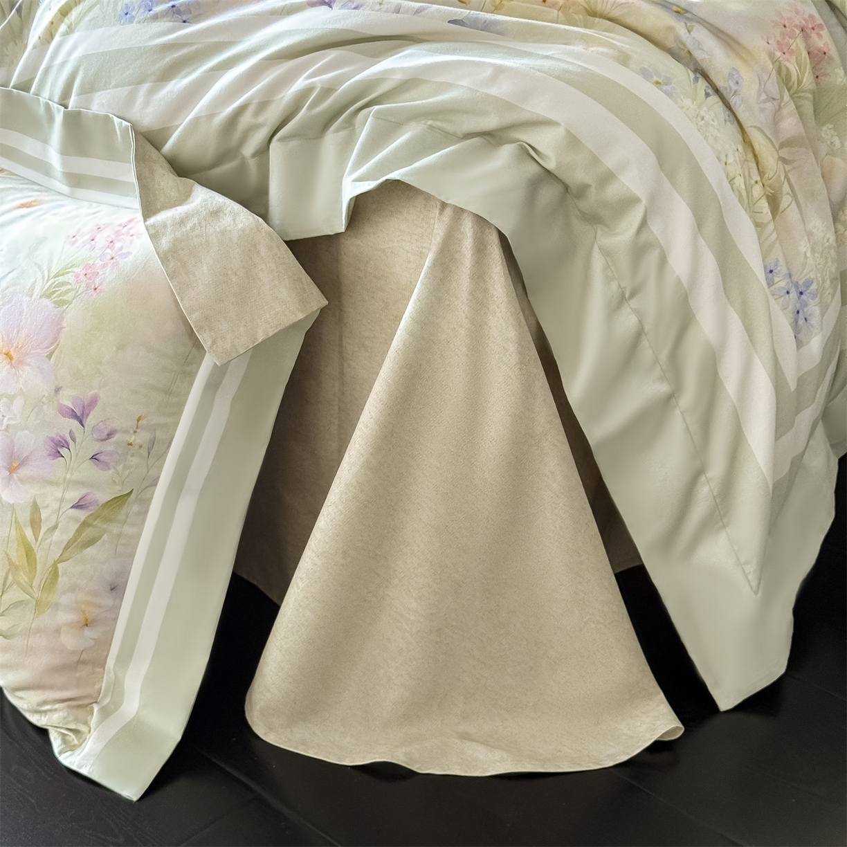 91家纺网 家纺一手货源 找家纺 朵希曼 2026新款全棉纯棉大版陶瓷磨毛四件套 林夕