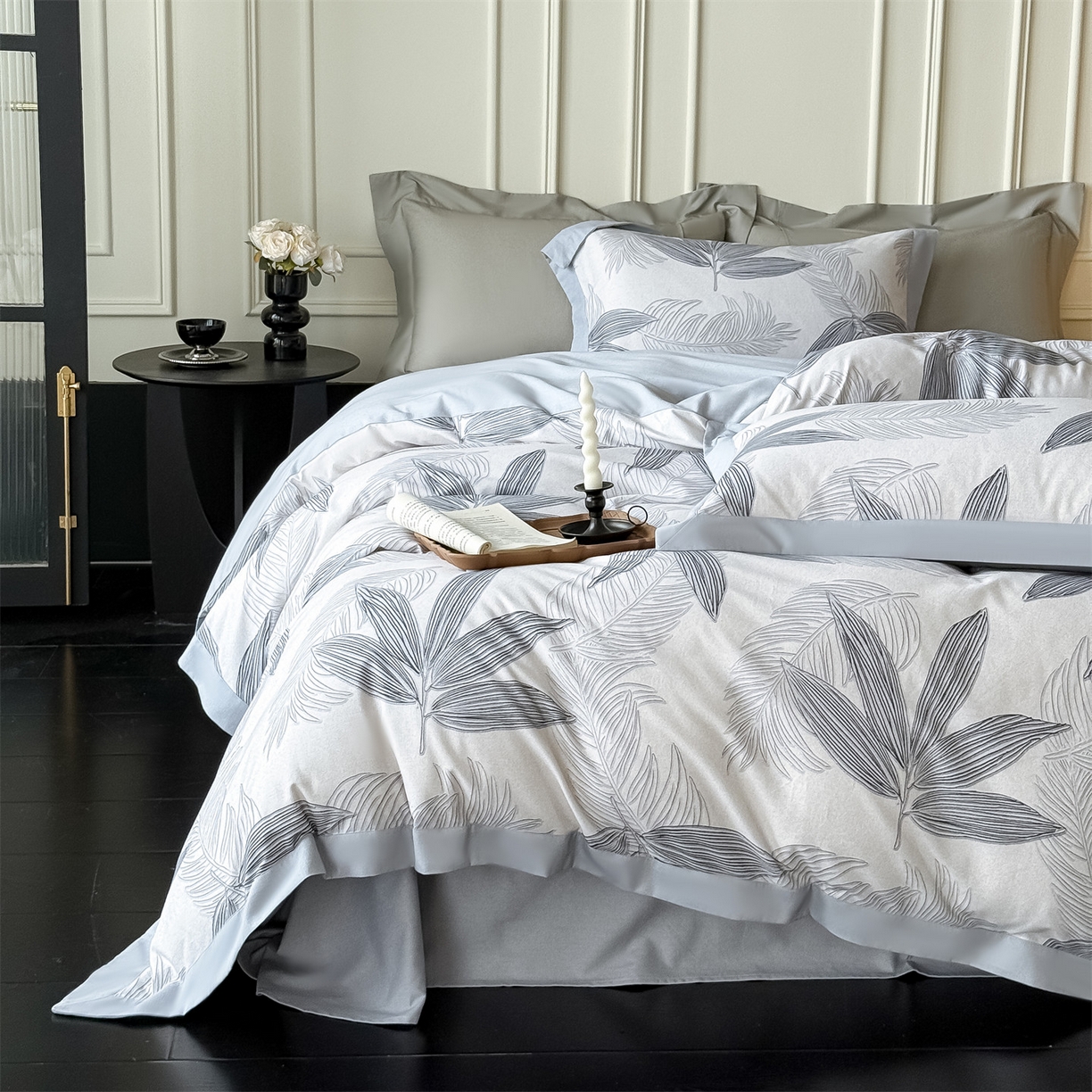 91家纺网 家纺一手货源 找家纺 朵希曼 2026新款全棉纯棉大版陶瓷磨毛四件套 牧云春