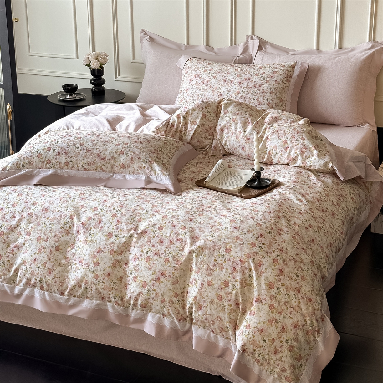 91家纺网 家纺一手货源 找家纺 朵希曼 2026新款全棉纯棉大版陶瓷磨毛四件套 暖阳