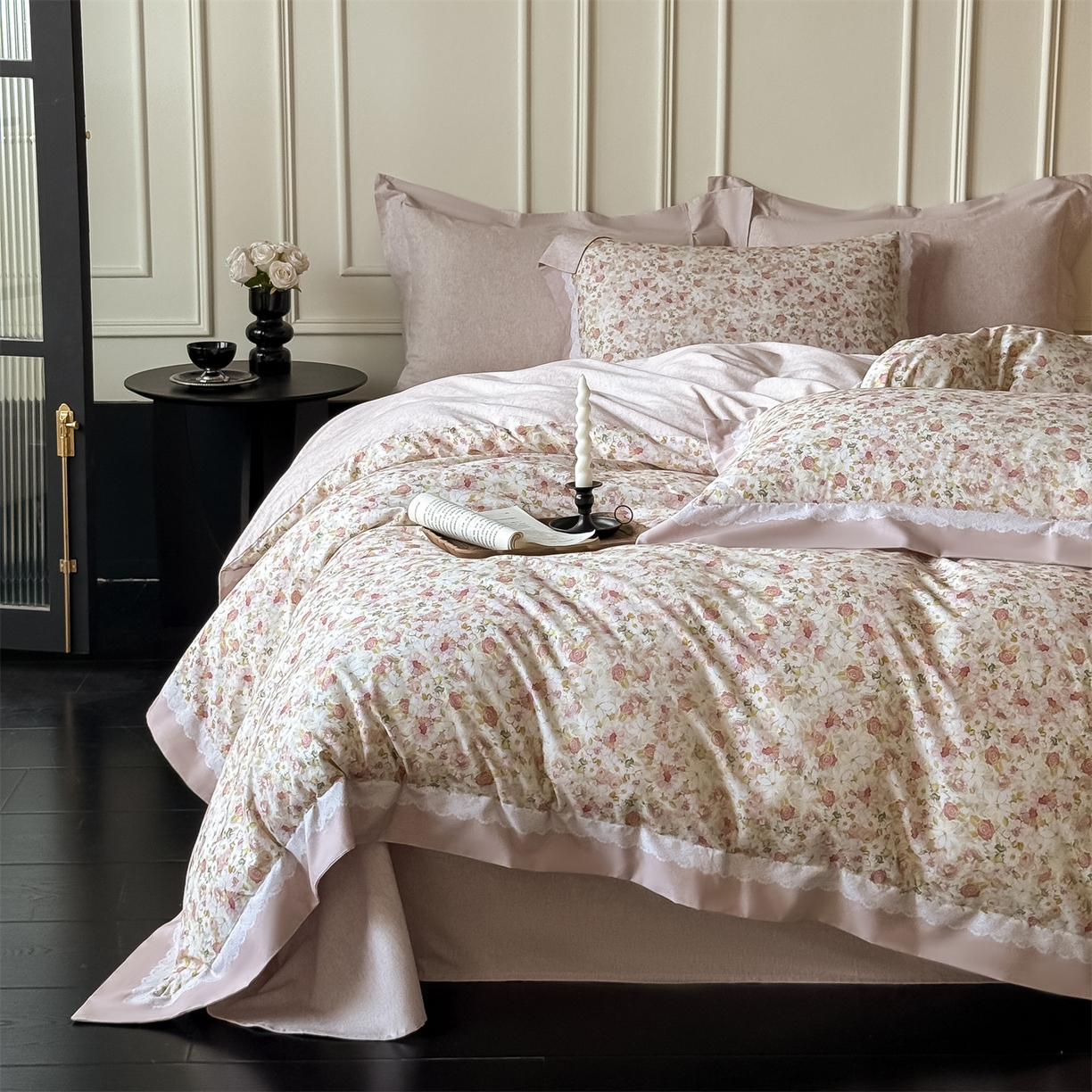 91家纺网 家纺一手货源 找家纺 朵希曼 2026新款全棉纯棉大版陶瓷磨毛四件套 暖阳