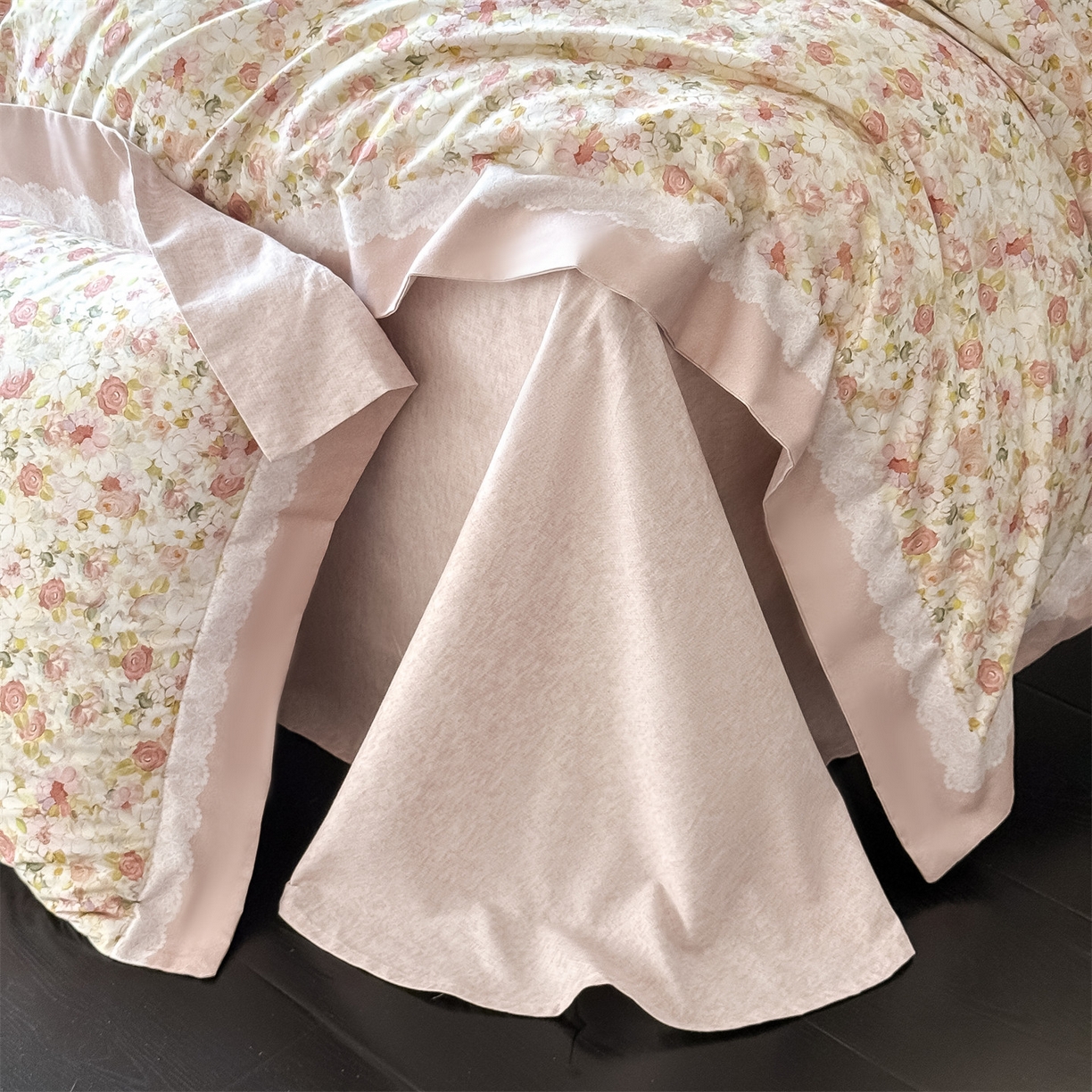 91家纺网 家纺一手货源 找家纺 朵希曼 2026新款全棉纯棉大版陶瓷磨毛四件套 暖阳