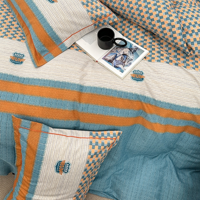 91家纺网 家纺一手货源 找家纺 梧桐树 2025新款轻奢新疆棉加厚磨毛四件套 朗逸