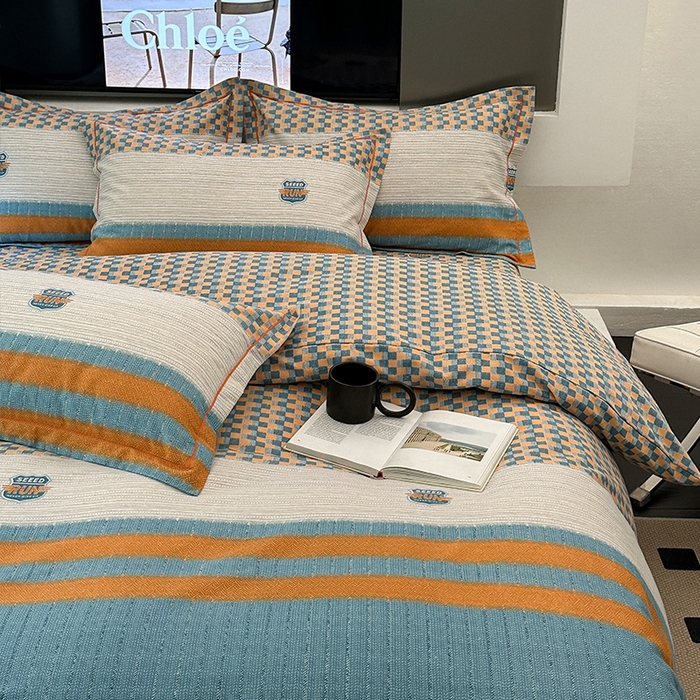 91家纺网 家纺一手货源 找家纺 梧桐树 2025新款轻奢新疆棉加厚磨毛四件套 朗逸