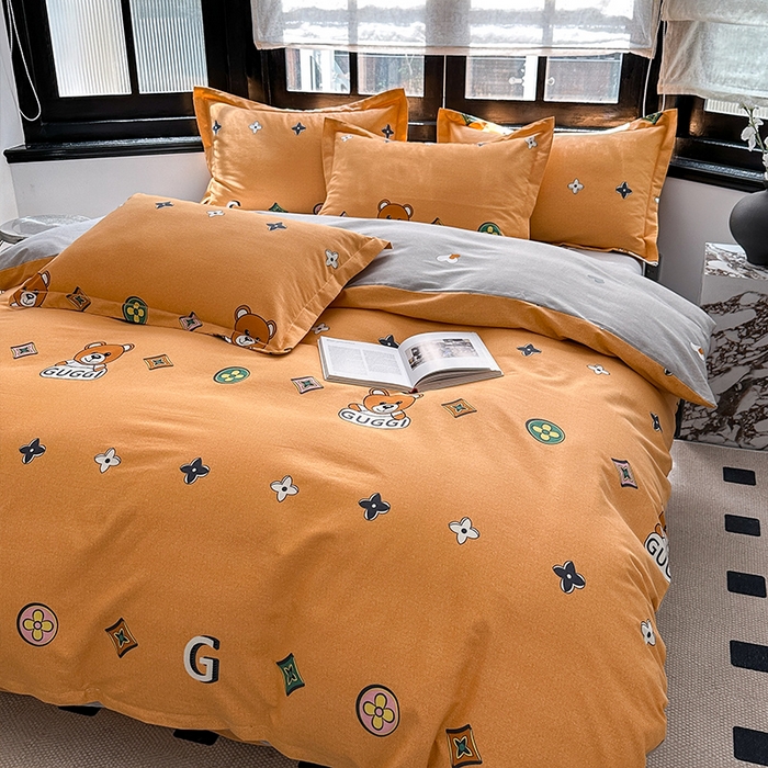 91家纺网 家纺一手货源 找家纺 梧桐树 2025新款轻奢新疆棉加厚磨毛四件套 威廉