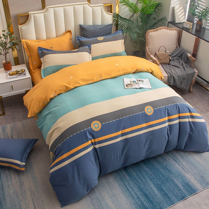 91家纺网 家纺一手货源 找家纺 梧桐树 2025新款轻奢新疆棉加厚磨毛四件套 莫奈