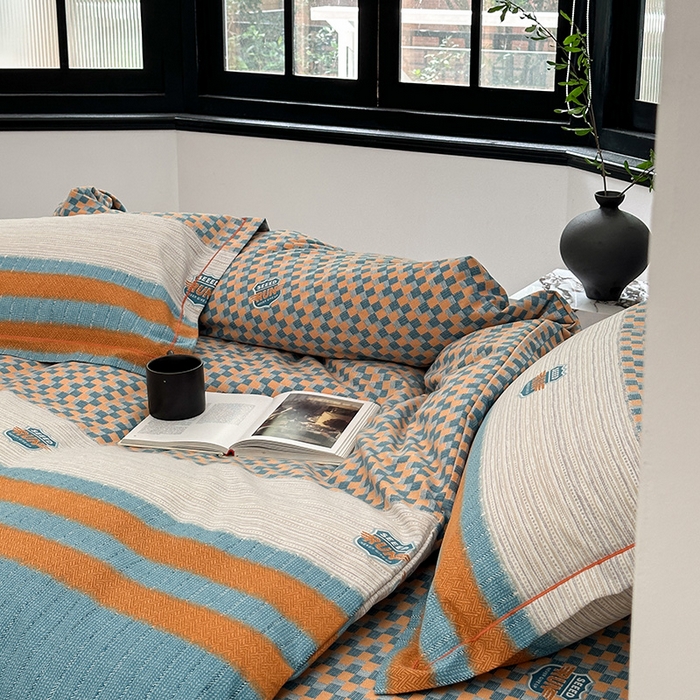 91家纺网 家纺一手货源 找家纺 梧桐树 2025新款轻奢新疆棉加厚磨毛四件套 朗逸