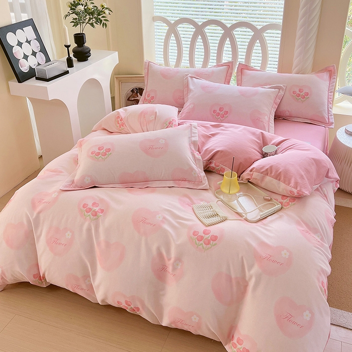 91家纺网 家纺一手货源 找家纺 梧桐树 2025新款轻奢新疆棉加厚磨毛四件套 漫妮