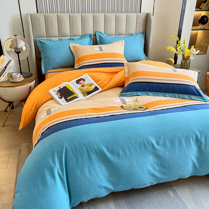 91家纺网 家纺一手货源 找家纺 梧桐树 2025新款轻奢新疆棉加厚磨毛四件套 梦想巴黎