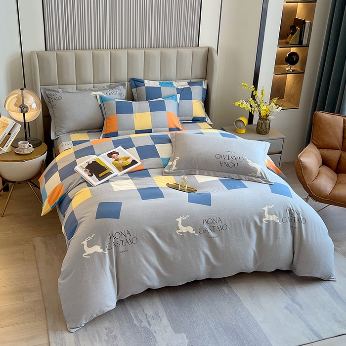 91家纺网 家纺一手货源 找家纺 梧桐树 2025新款轻奢新疆棉加厚磨毛四件套 乐享生活