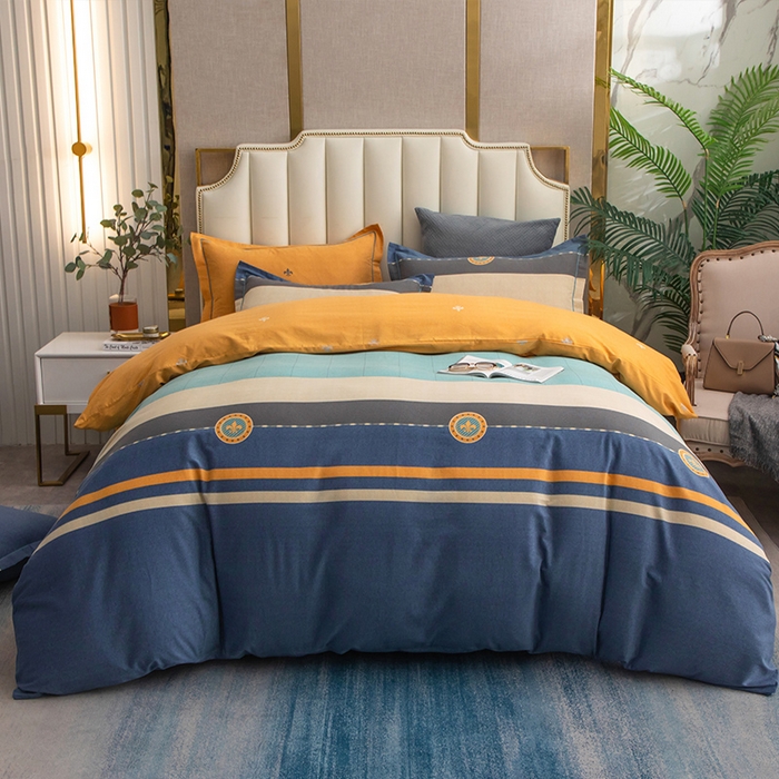 梧桐树 2025新款轻奢新疆棉加厚磨毛四件套 莫奈