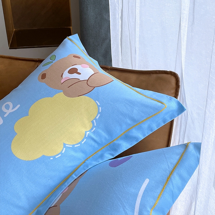 91家纺网 家纺一手货源 找家纺 梧桐树 2025新款轻奢新疆棉加厚磨毛四件套 趣萌