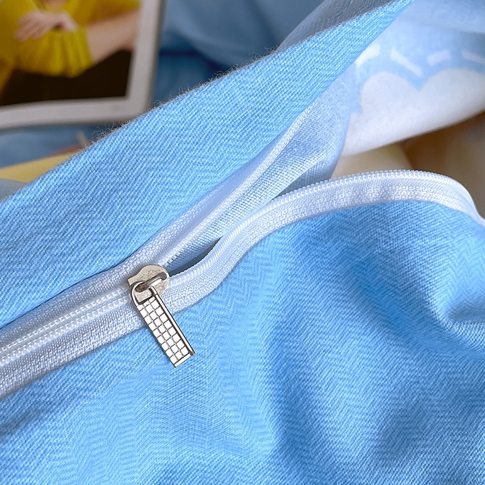 91家纺网 家纺一手货源 找家纺 梧桐树 2025新款轻奢新疆棉加厚磨毛四件套 趣萌