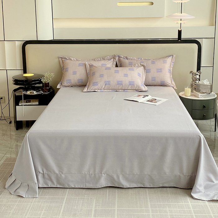 91家纺网 家纺一手货源 找家纺 梧桐树 2025新款轻奢新疆棉加厚磨毛四件套 清欢