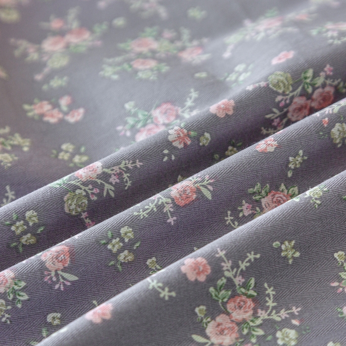 91家纺网 家纺一手货源 找家纺 首爱家纺 2025新款小清新全棉纯棉人字纹工艺款四件套 梦幻紫兰