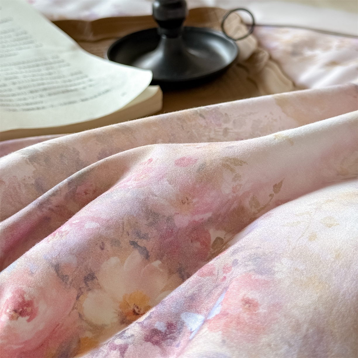 91家纺网 家纺一手货源 找家纺 朵希曼 2026新款全棉纯棉大版陶瓷磨毛四件套 赛纳森林