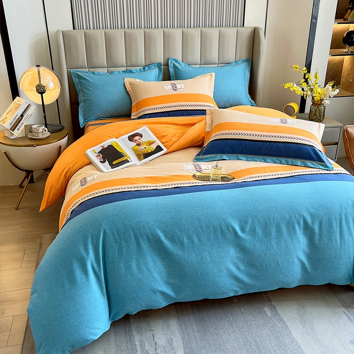 91家纺网 家纺一手货源 找家纺 梧桐树 2025新款轻奢新疆棉加厚磨毛四件套 梦想巴黎