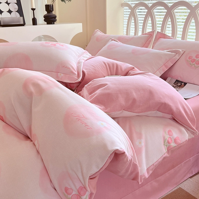 91家纺网 家纺一手货源 找家纺 梧桐树 2025新款轻奢新疆棉加厚磨毛四件套 漫妮