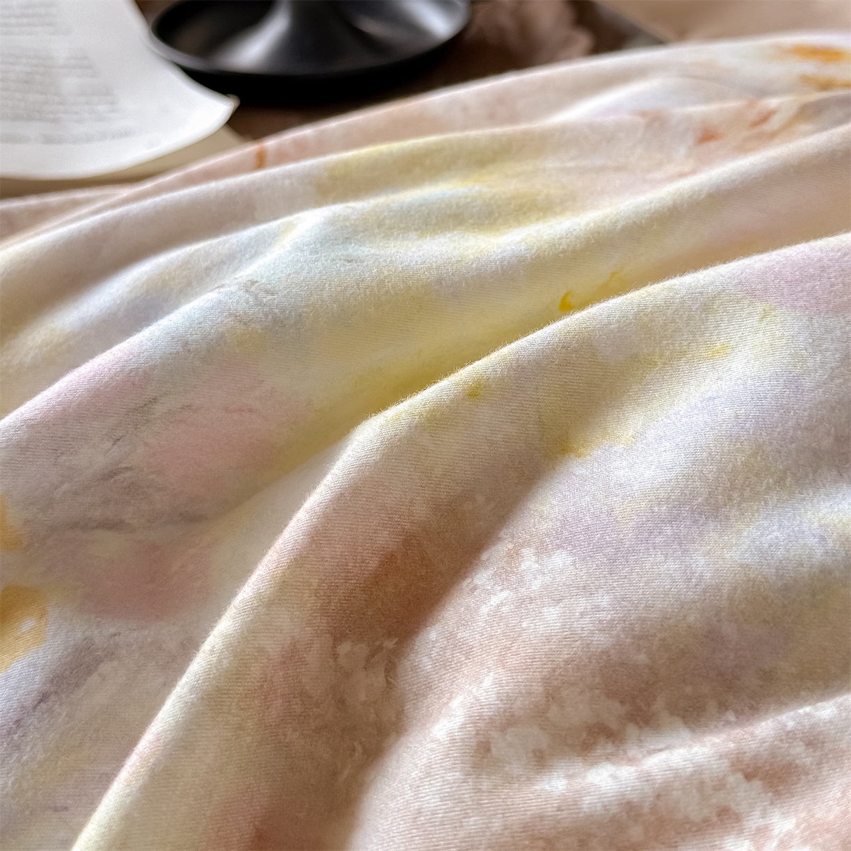 91家纺网 家纺一手货源 找家纺 朵希曼 2026新款全棉纯棉大版陶瓷磨毛四件套 薇娜-粉咖