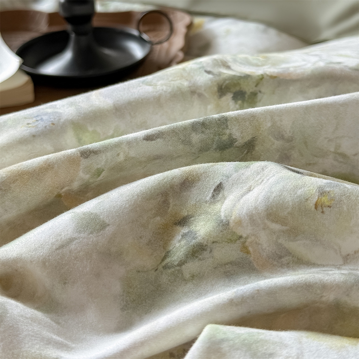 91家纺网 家纺一手货源 找家纺 朵希曼 2026新款全棉纯棉大版陶瓷磨毛四件套 伊芙