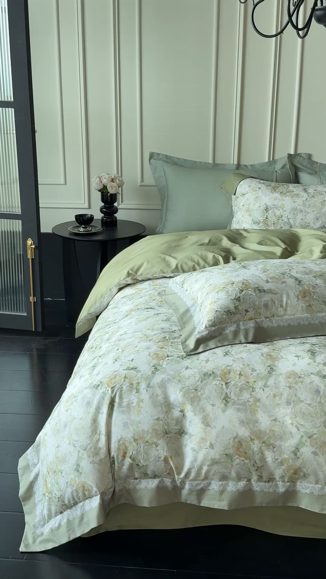 91家纺网 家纺一手货源 找家纺 朵希曼 2026新款全棉纯棉大版陶瓷磨毛四件套 伊芙