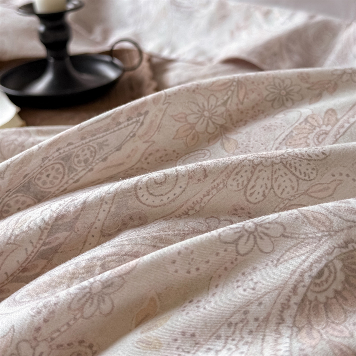 91家纺网 家纺一手货源 找家纺 朵希曼 2026新款全棉纯棉大版陶瓷磨毛四件套 伊莎贝尔