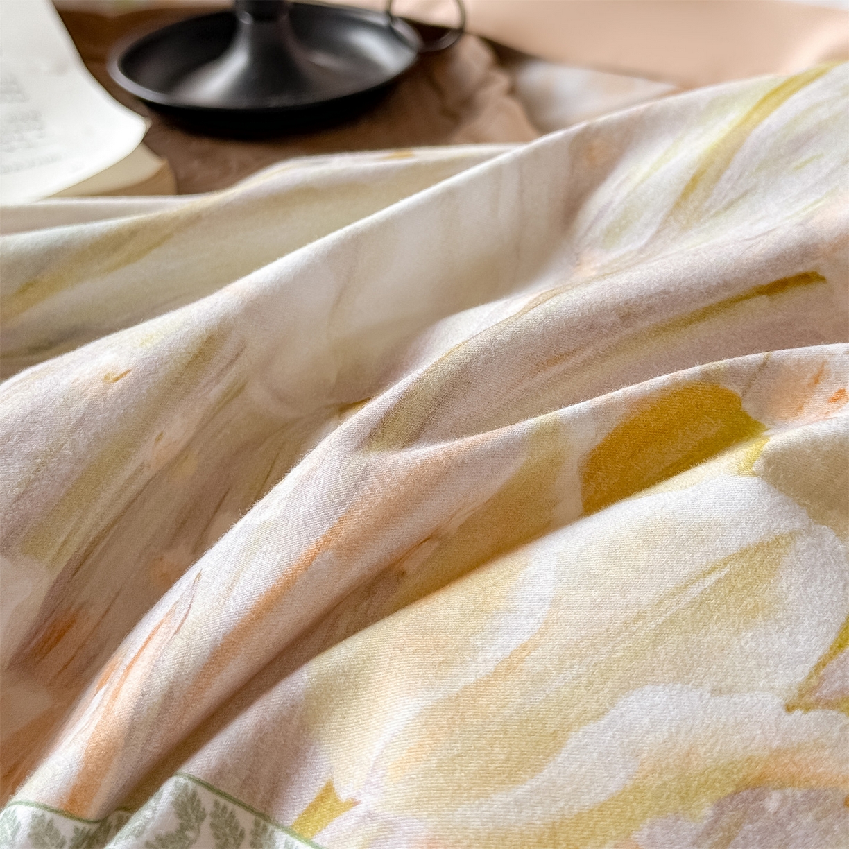 91家纺网 家纺一手货源 找家纺 朵希曼 2026新款全棉纯棉大版陶瓷磨毛四件套 尤娜  玉