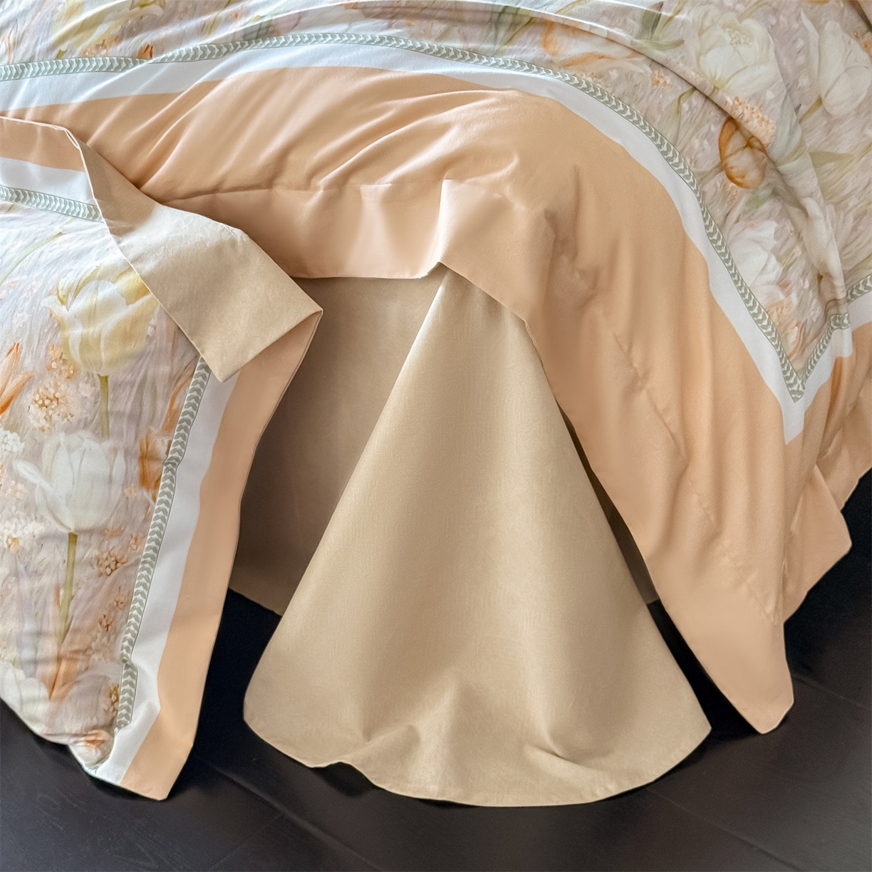 91家纺网 家纺一手货源 找家纺 朵希曼 2026新款全棉纯棉大版陶瓷磨毛四件套 尤娜  玉