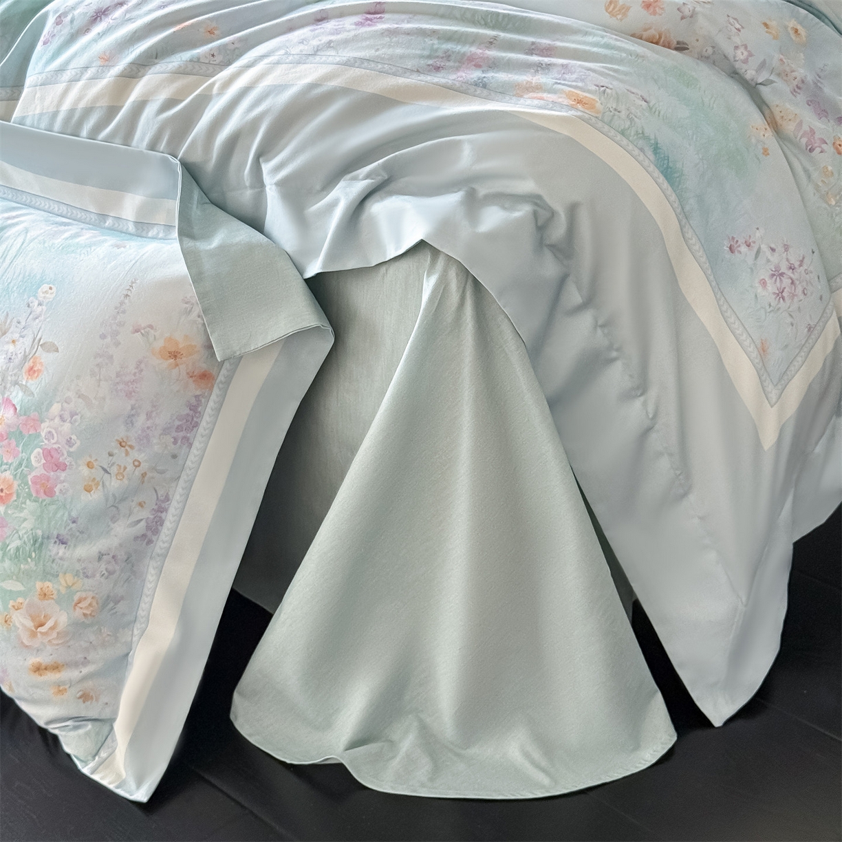 91家纺网 家纺一手货源 找家纺 朵希曼 2026新款全棉纯棉大版陶瓷磨毛四件套 云梦