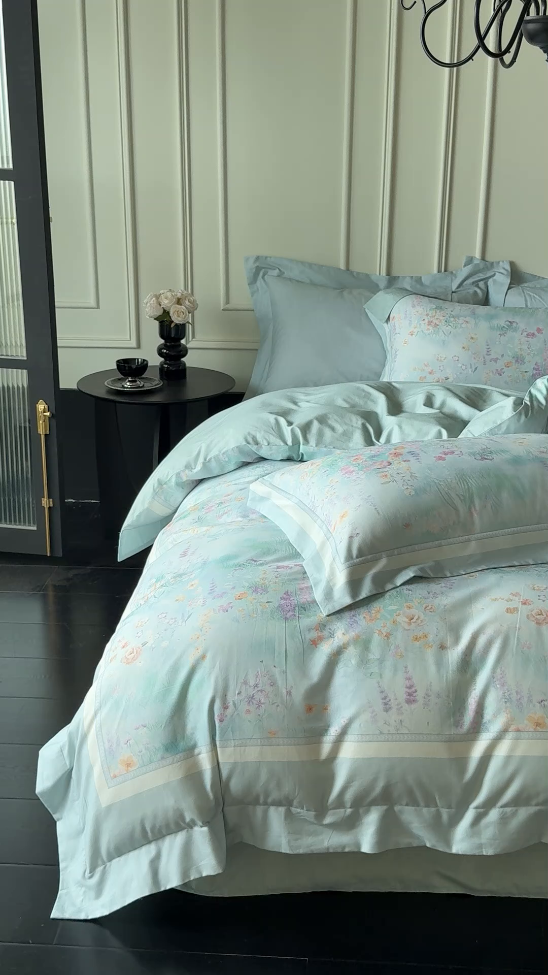 91家纺网 家纺一手货源 找家纺 朵希曼 2026新款全棉纯棉大版陶瓷磨毛四件套 云梦