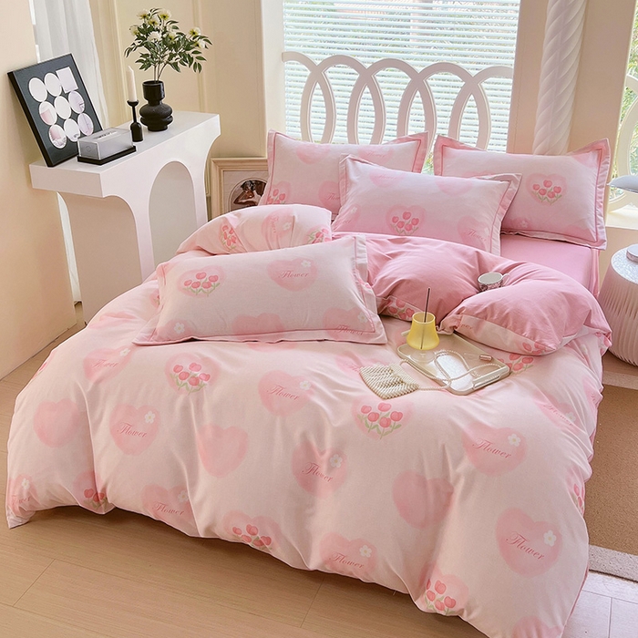 91家纺网 家纺一手货源 找家纺 梧桐树 2025新款轻奢新疆棉加厚磨毛四件套 漫妮