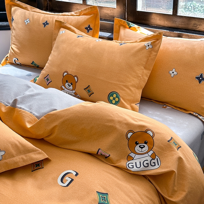 91家纺网 家纺一手货源 找家纺 梧桐树 2025新款轻奢新疆棉加厚磨毛四件套 威廉