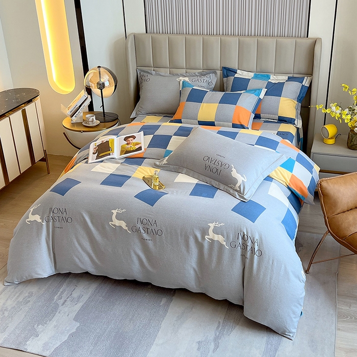 91家纺网 家纺一手货源 找家纺 梧桐树 2025新款轻奢新疆棉加厚磨毛四件套 乐享生活