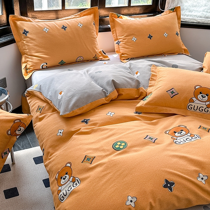 91家纺网 家纺一手货源 找家纺 梧桐树 2025新款轻奢新疆棉加厚磨毛四件套 威廉