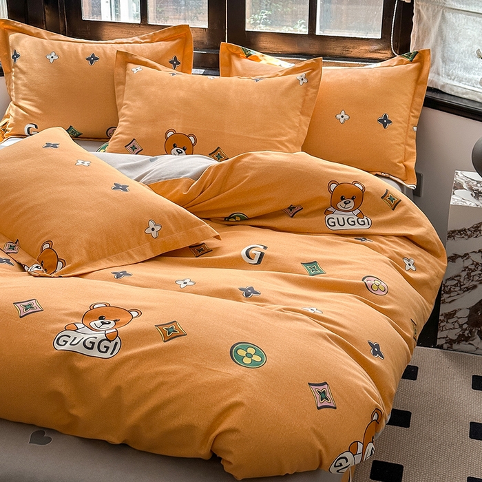 91家纺网 家纺一手货源 找家纺 梧桐树 2025新款轻奢新疆棉加厚磨毛四件套 威廉