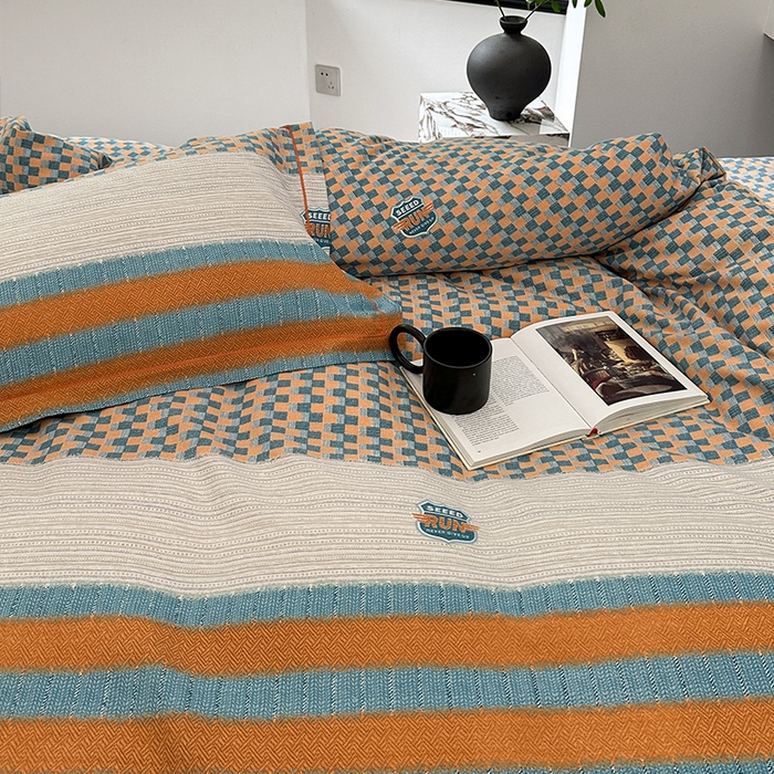 91家纺网 家纺一手货源 找家纺 梧桐树 2025新款轻奢新疆棉加厚磨毛四件套 朗逸