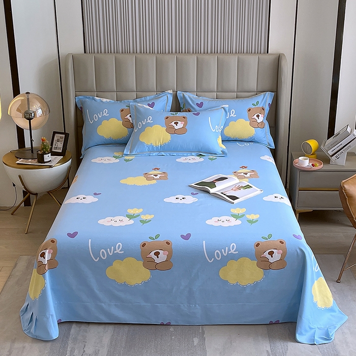 91家纺网 家纺一手货源 找家纺 梧桐树 2025新款轻奢新疆棉加厚磨毛四件套 趣萌