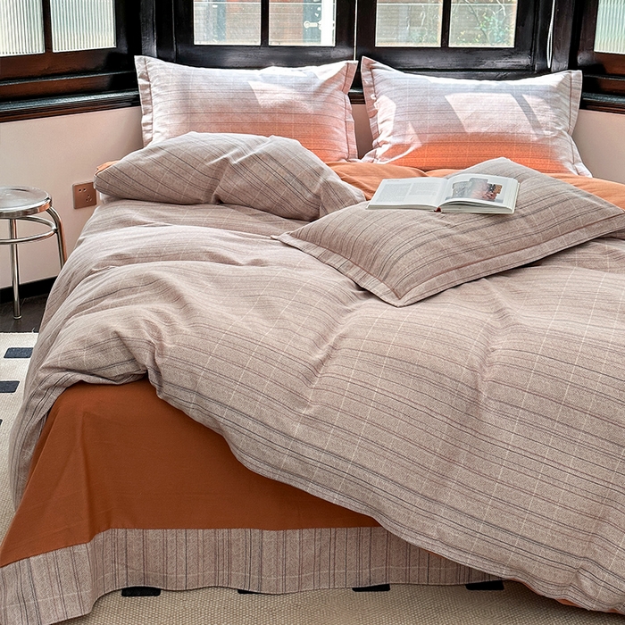 91家纺网 家纺一手货源 找家纺 梧桐树 2025新款轻奢新疆棉加厚磨毛四件套 海伦