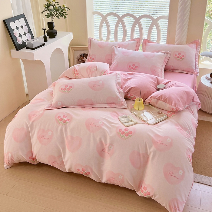 91家纺网 家纺一手货源 找家纺 梧桐树 2025新款轻奢新疆棉加厚磨毛四件套 漫妮