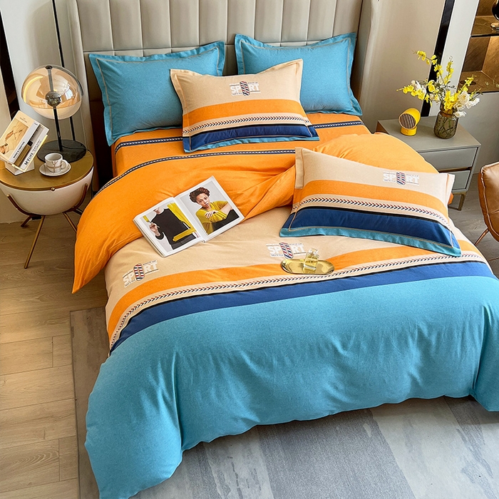 91家纺网 家纺一手货源 找家纺 梧桐树 2025新款轻奢新疆棉加厚磨毛四件套 梦想巴黎