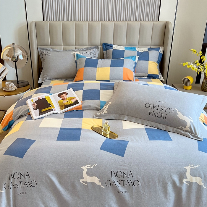 91家纺网 家纺一手货源 找家纺 梧桐树 2025新款轻奢新疆棉加厚磨毛四件套 乐享生活